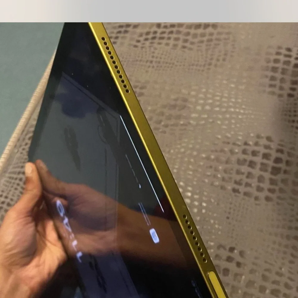 Apple Black and Yellow Tablet Sleek Design